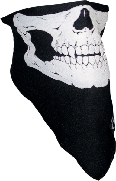 Stretch Skull Half-face Mask Black, 1, nordicamoto.ro