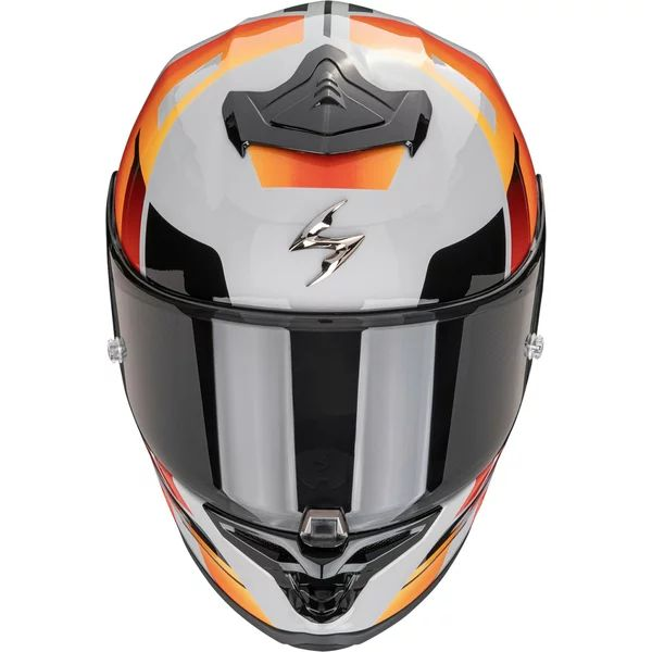 SCORPION EXO-R1 EVO II AIR ADRENALINE teljes arcú sport sisak, L-es méret, fekete/piros/ezüst, 4, nordicamoto.ro