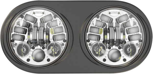 Adaptive 2 Led Headlights Chrome, 2, nordicamoto.ro