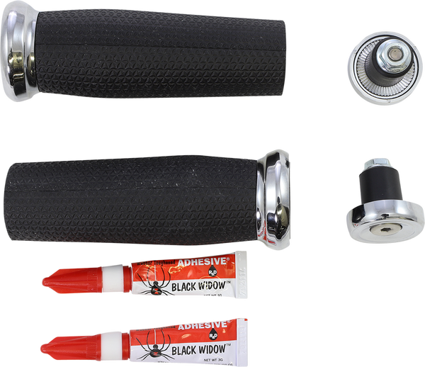 Thresher Handlebar Grips Black, 1, nordicamoto.ro