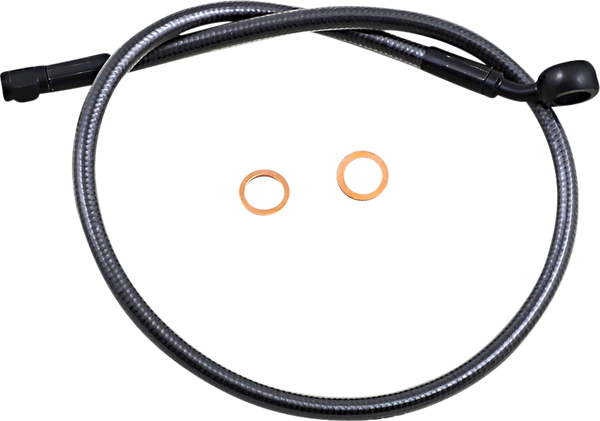 Alternate Length Upper Brake Line Black, Black Pearl, 1, nordicamoto.ro