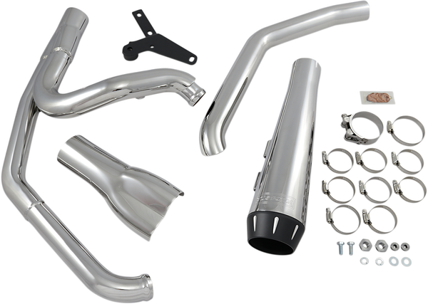 2-into-1 Road Rage Exhaust System Black, 1, nordicamoto.ro