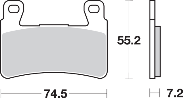 Hs Street Excel Sintered Front Brake Pads, 1, nordicamoto.ro