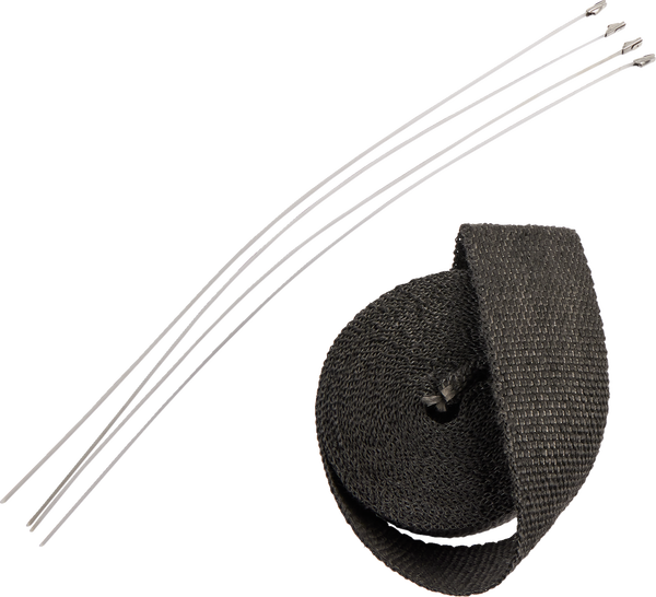 Exhaust Heat Wrap Kit Black, 2, nordicamoto.ro