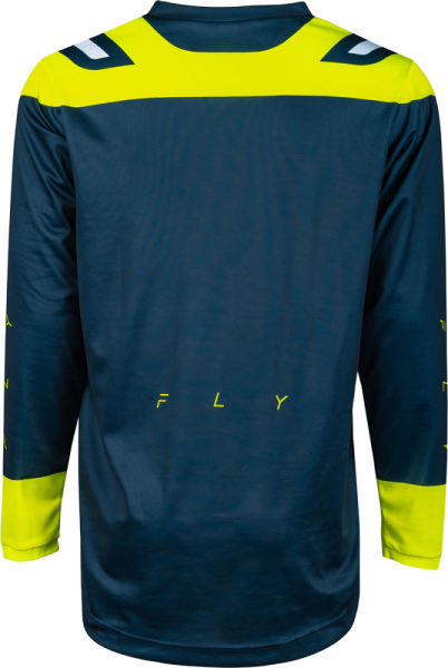 Tricou MX Fly F-16 932 Albastru/Fluo Galben L +, 2, nordicamoto.ro