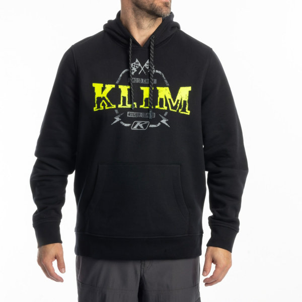 Dirt Rider kapucnis pulóver SM fekete – Hi-Vis, 1, nordicamoto.ro