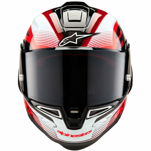 ALPINESTARS SUPERTECH R10 CARBON TEAM teljes arcú sport sisak, fekete/piros/fehér, M-es méret, 9, nordicamoto.ro