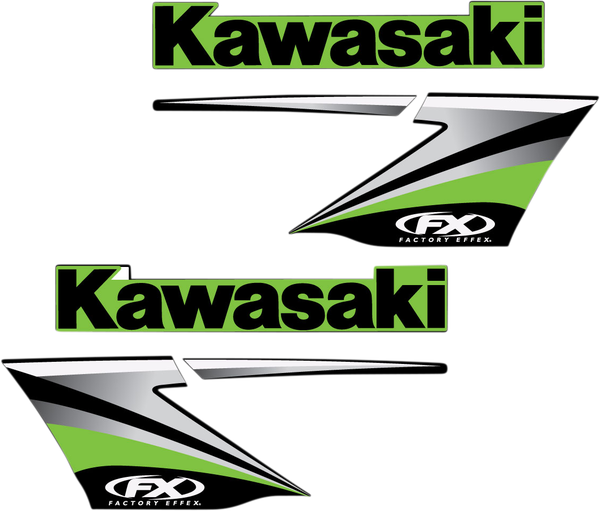 Replacement Oem Tank/shroud Graphics Black, Green, 1, nordicamoto.ro