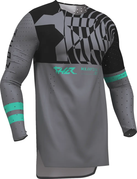 Thor Sportmode Mind Control póló, fekete/szénszürke, XL, 1, nordicamoto.ro