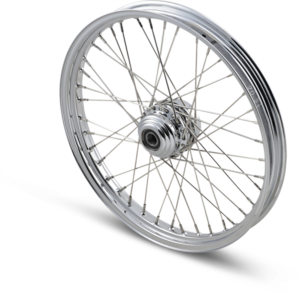 Front Wheel 21x2.15 Single-disc 40-spoke Chrome Silver, 1, nordicamoto.ro