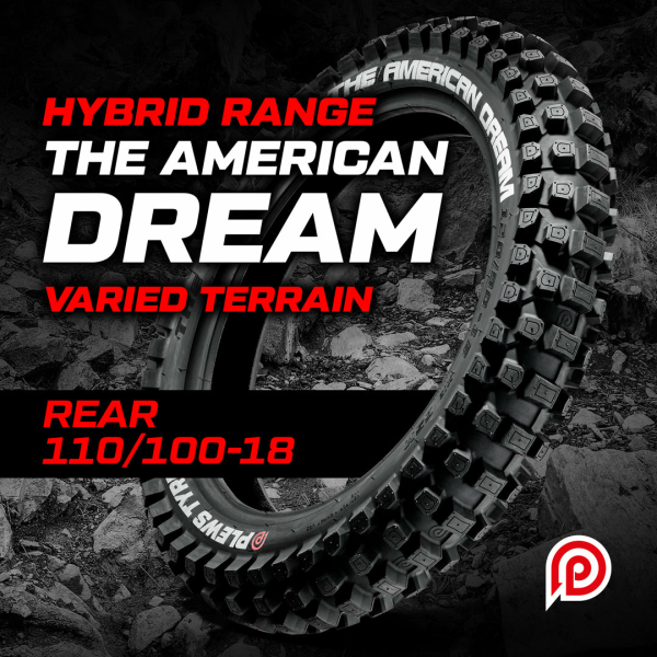 110/100-18 Plews Tyres „The American Dream” – Trail Compound gumiabroncs, 1, nordicamoto.ro