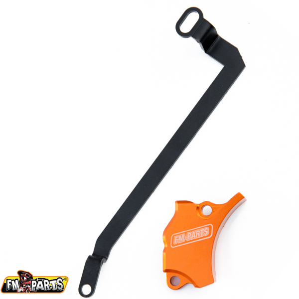 KTM 250/300 EXC 2017–2023 hengervédő, narancssárga, Fm-Parts, 1, nordicamoto.ro