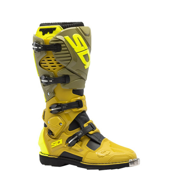 Sidi Crossfire 3 MX/Enduro csizma – sárga/zöld, 1, nordicamoto.ro
