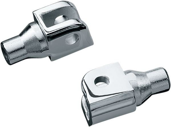 Tapered Foot Peg Adapters Chrome, 1, nordicamoto.ro