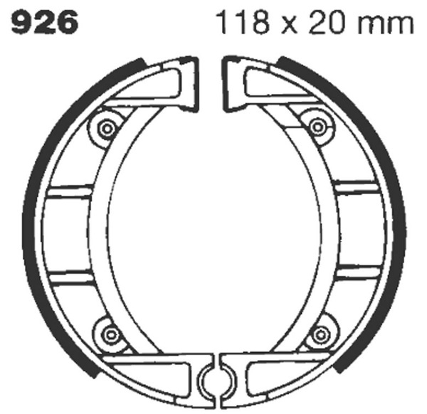 Standard Brake Shoes, 1, nordicamoto.ro
