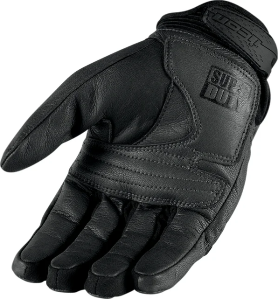 Manusi Piele Icon Superduty™ Black/White 4X, 8, nordicamoto.ro