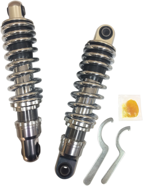 Premium 10.5(r) Shocks Black, Chrome, Anodized, 1, nordicamoto.ro