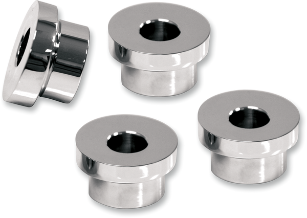 Angled Handlebar Riser Bushing Kit Silver, 2, nordicamoto.ro
