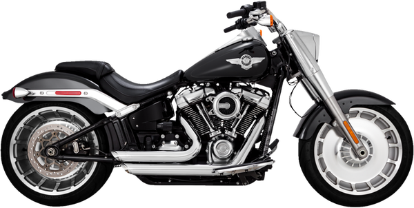 Shortshots Staggered Exhaust System Chrome, 1, nordicamoto.ro