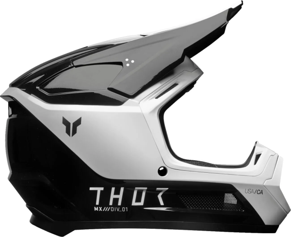 Casca Copii THOR Fleet Storm Alb/Negru S, 6, nordicamoto.ro