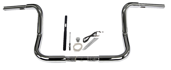 1-1/4(r) Ez Install Round Top Handlebar Kit Silver, 1, nordicamoto.ro