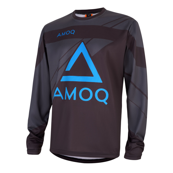 AMOQ Snowcross Jersey YOUTH Black/Dk Grey/Sky Blue 140 cl, 1, nordicamoto.ro