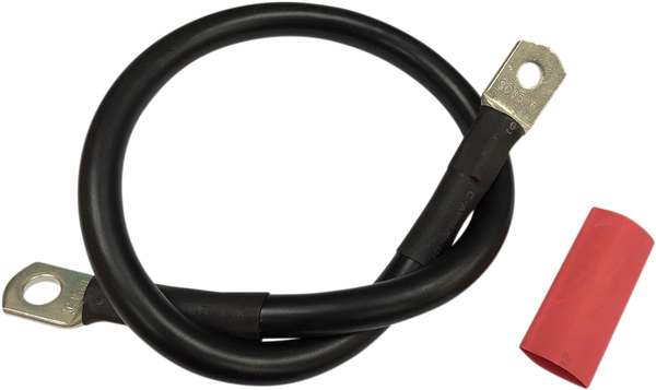 Battery Cable With Optional Shrink Tube Black, 1, nordicamoto.ro