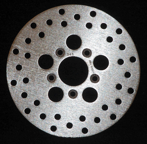 Round D-series Scooter Brake Rotor Silver, Stainless Steel, Zinc, 1, nordicamoto.ro