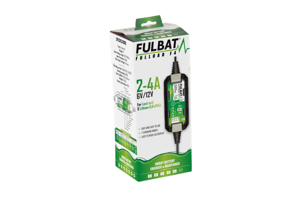 Fulbat F4 töltő – 6 V/12 V, 2–4 A, 3, nordicamoto.ro