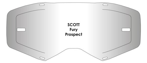Scott Fury/Prospect Clear Airscreen lencse, 3, nordicamoto.ro