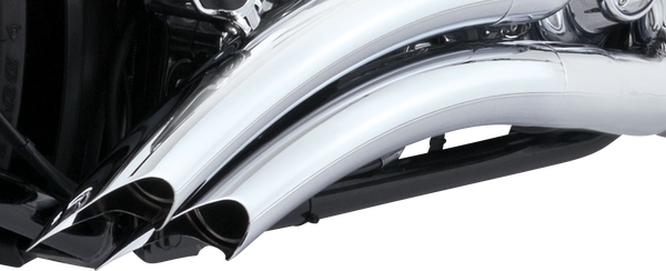 Big Radius Exhaust System Chrome, 4, nordicamoto.ro