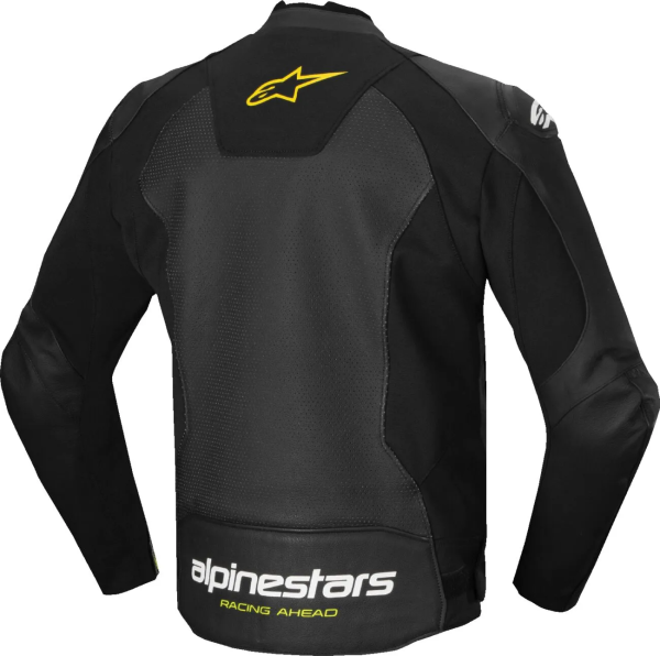 Alpinestars Faster V3 Airflow bőrdzseki, fekete/fehér, 54-es méret, 3, nordicamoto.ro