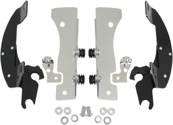 Fats/slim Windshield Trigger-lock Complete Mount Kit Black, 1, nordicamoto.ro