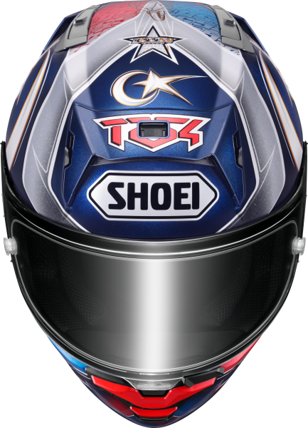 SHOEI X-SPR PRO Toprak TC-2 teljes arcú sisak, kék, M, 2, nordicamoto.ro