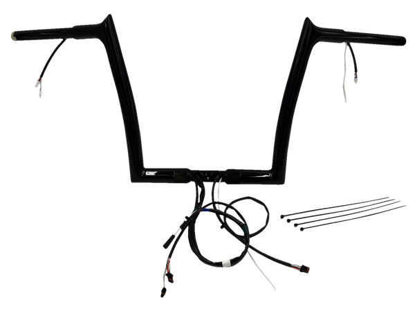 Plug & Play Ez Install 1-1/4(r) Pointed Top Handlebar Kit Black, 1, nordicamoto.ro