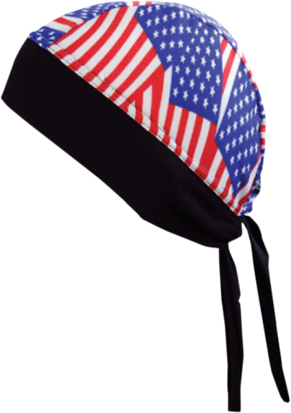 U.s.a. Flag Z-wrap Stretch Headwrap Black, 2, nordicamoto.ro