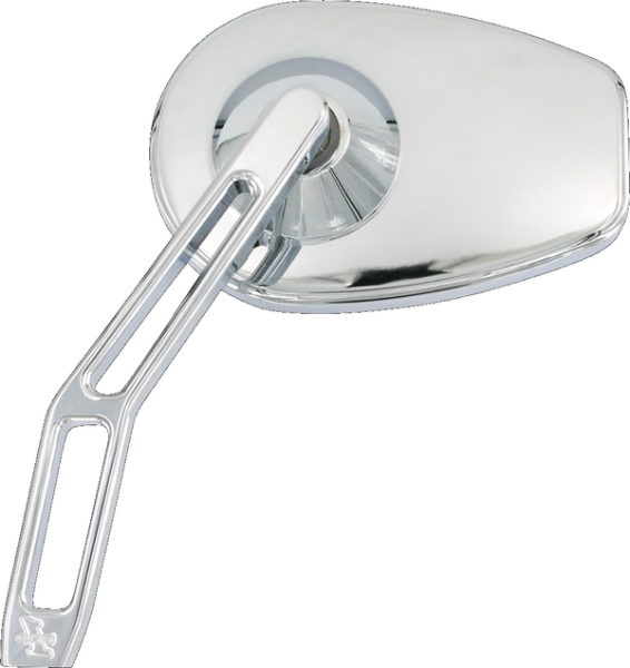 Micro Mirror W/v2 Cut-out Stem Silver, Chrome, 2, nordicamoto.ro