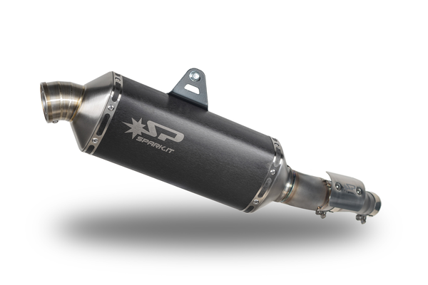 Dakar Exhaust System Matte Black, 1, nordicamoto.ro
