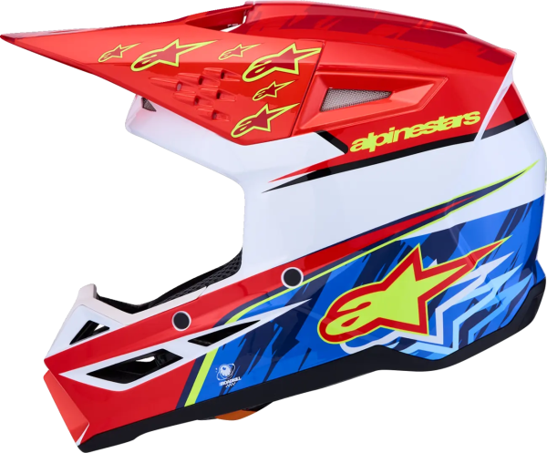 Alpinestars SM3 Falcon gyermek sisak, piros/fehér/kék, S-es méret, 6, nordicamoto.ro