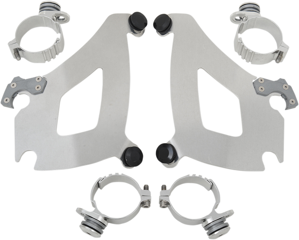 Bullet Fairing Trigger-lock Hardware Kit Silver, 1, nordicamoto.ro