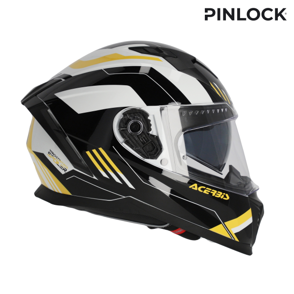 Acerbis X-way Graphic teljes arcú sisak – fekete/sárga, S-es méret, 5, nordicamoto.ro