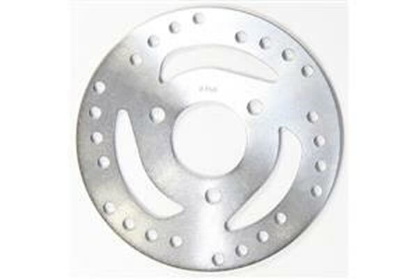 Round D-series Fixed Offroad Brake Rotor Silver, Stainless Steel, Zinc, 1, nordicamoto.ro