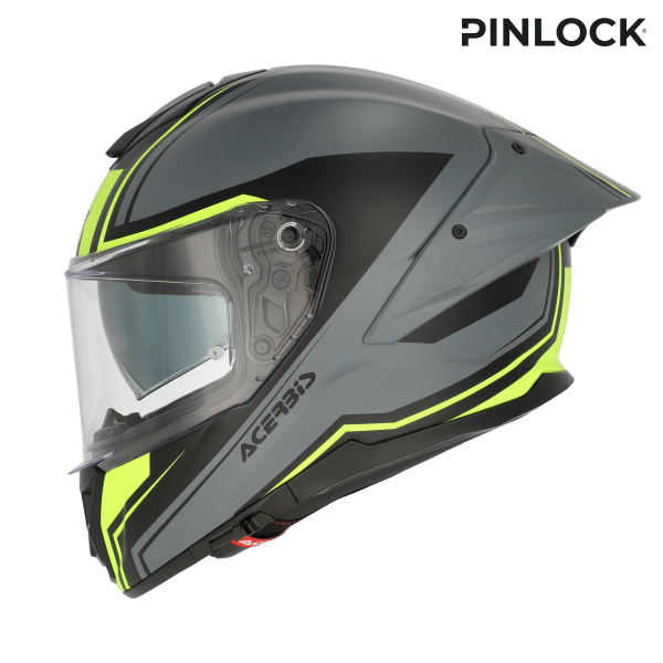 Acerbis Tarmak-X teljes arcú bukósisak, szürke/sárga, XXXL, 11, nordicamoto.ro