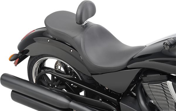 Ez Glide Ii Backrest Compatible Low-profile Leather Touring Seat Black, 2, nordicamoto.ro