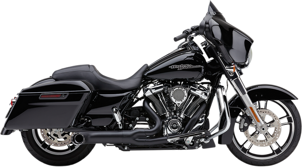 Turn Out 2-into-1 Exhaust System Black, 4, nordicamoto.ro