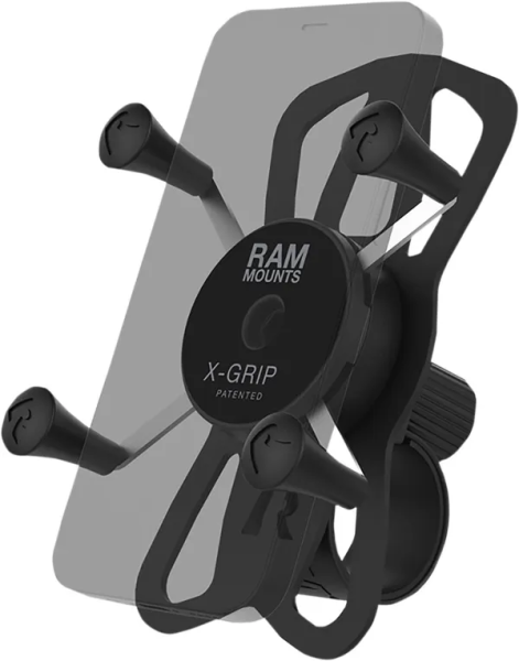 X-grip® telefon tartó Ram® Tough-strap kormányalappal, fekete, 1, nordicamoto.ro