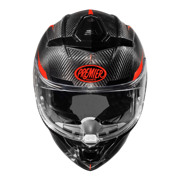 Casca Premier Devil Carbon ST2 sisak, fekete/piros, M-es méret, 1, nordicamoto.ro