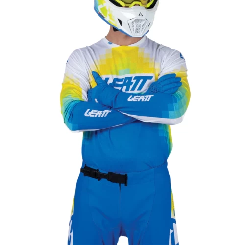 Leatt Moto 4.5 Lite V26 póló, kék Pixel S, 5, nordicamoto.ro