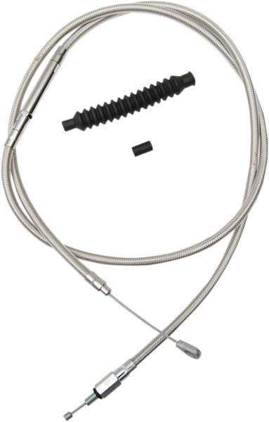 Stainless Steel Braided Clutch Cable Silver, 1, nordicamoto.ro