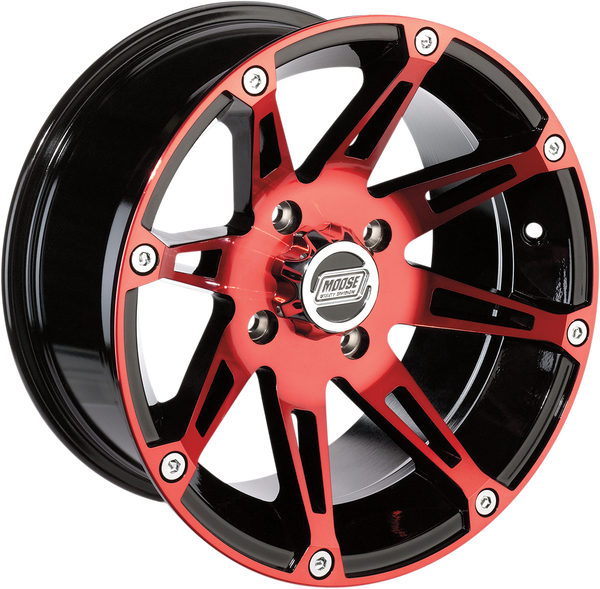387x Wheel Black, Red 12 x 8, 3, nordicamoto.ro